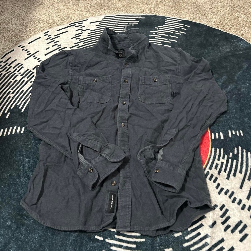 Vans black button-up shirt in a medium